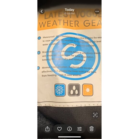 Suokeni S Snowboard Waterproof Outdoor Winter Hooded Jacket Black - Picture 10 of 12